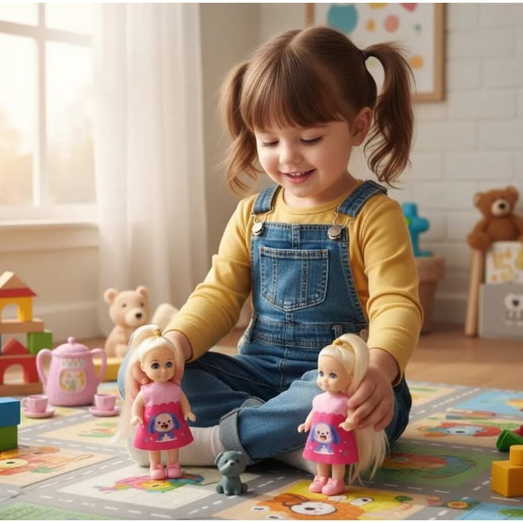 Bonequinha Lovely Girl + Cachorrinho – Diversos Modelos - Fofinha
