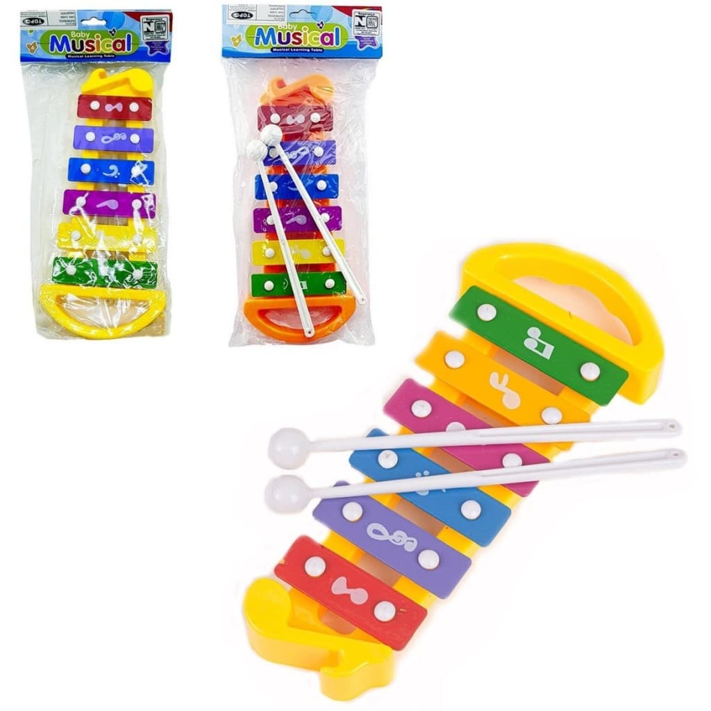 Xilofone Musical Infantil Baby Colorido – Instrumento Musical Infantil Brinquedo Pedagógico Educativo