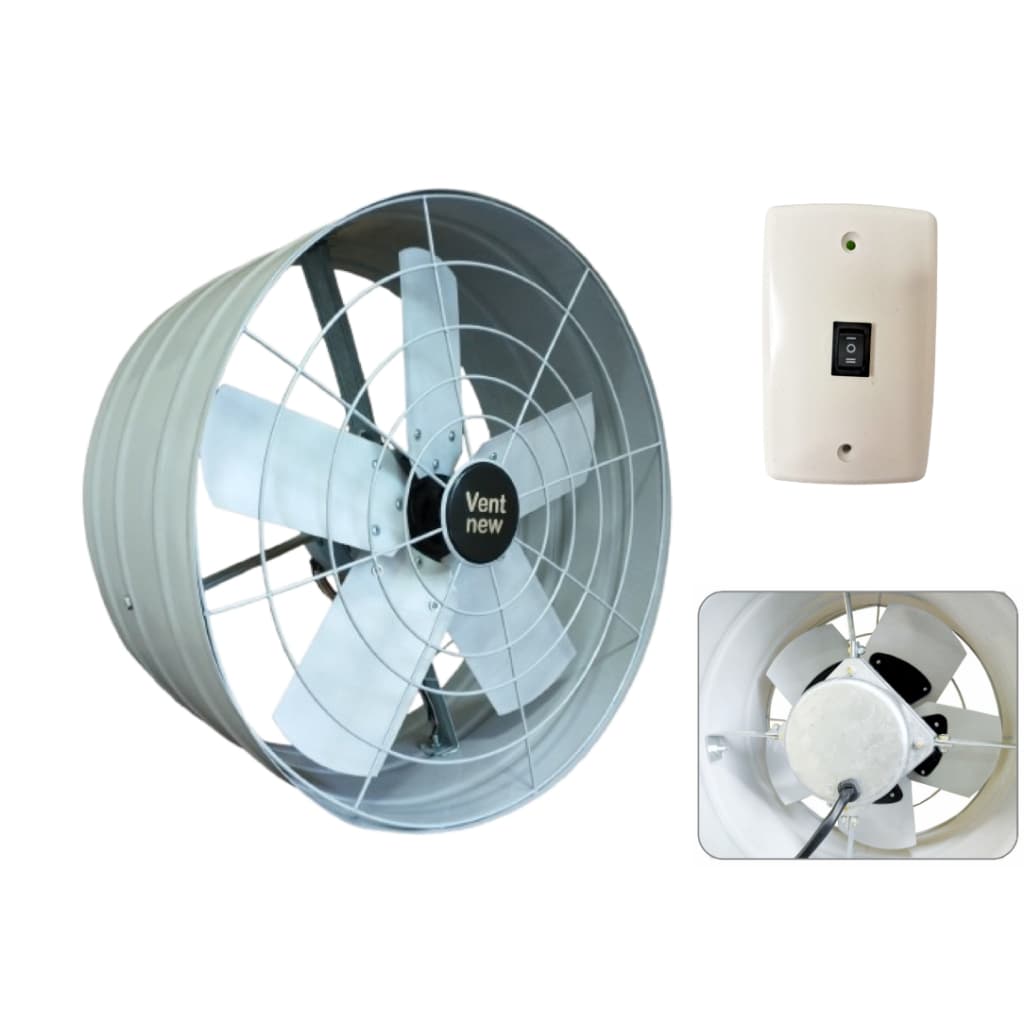 Exaustor Axial 50cm Vent New vazão 16.560m³/h blindado 220V