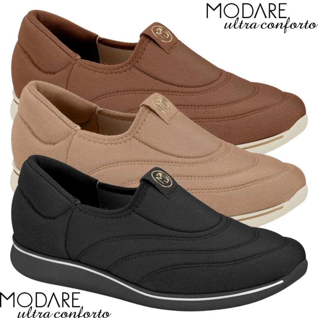 Tênis Feminino Modare Ultraconforto Slip On Elegante Confortável Moda Feminina Tendência Original