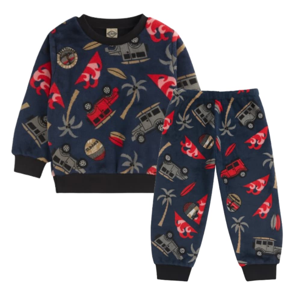 Conjunto Bebê Inverno Longo Fleece Roupas para bebê Roupa de Frio Menino ou Menina
