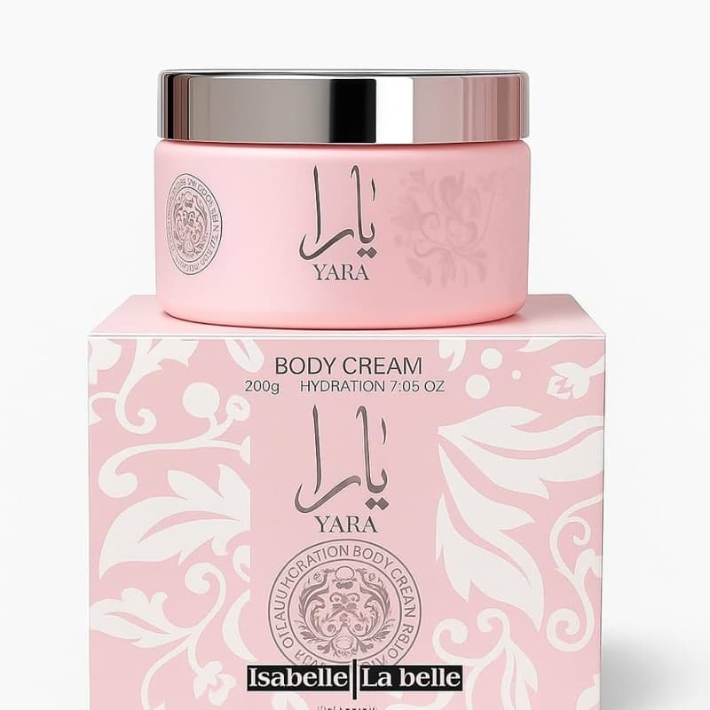 Pasta Isabelle La Belle Yara Creme Hidratante Corporal, 200g, Fragrância Floral-Frutada