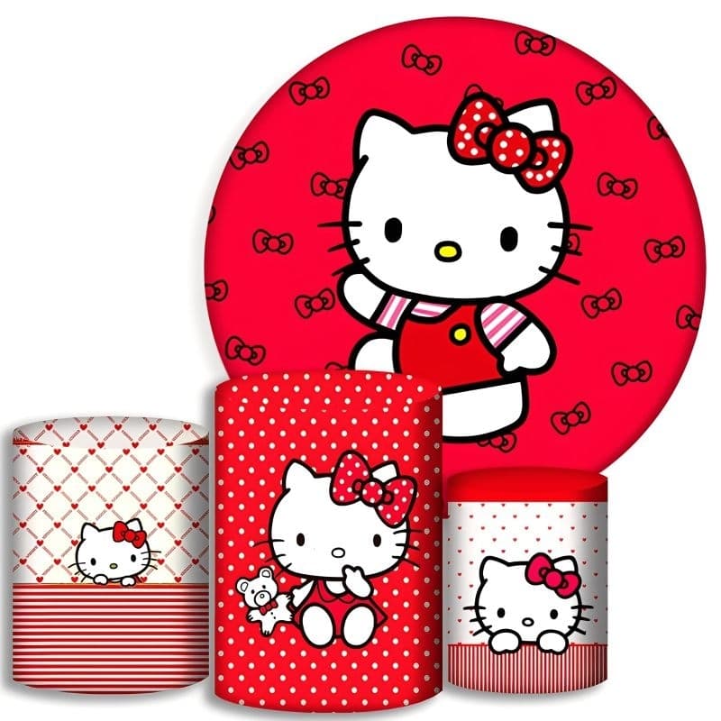 Capas Para Cilindros e Painel - desenho infantil menina 2 - Decoração Festa / Pegue e Monte