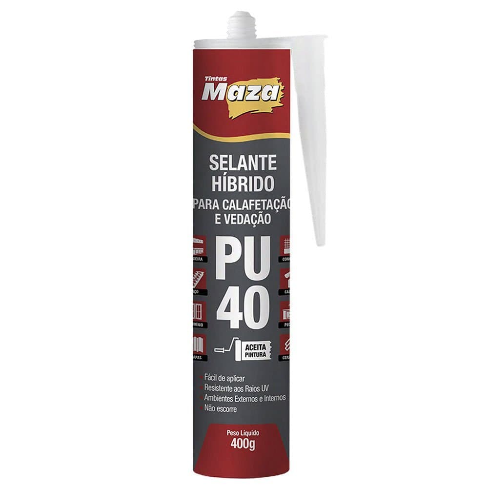 Selante Híbrido Poliuretano PU 40 Maza 400G - Branco