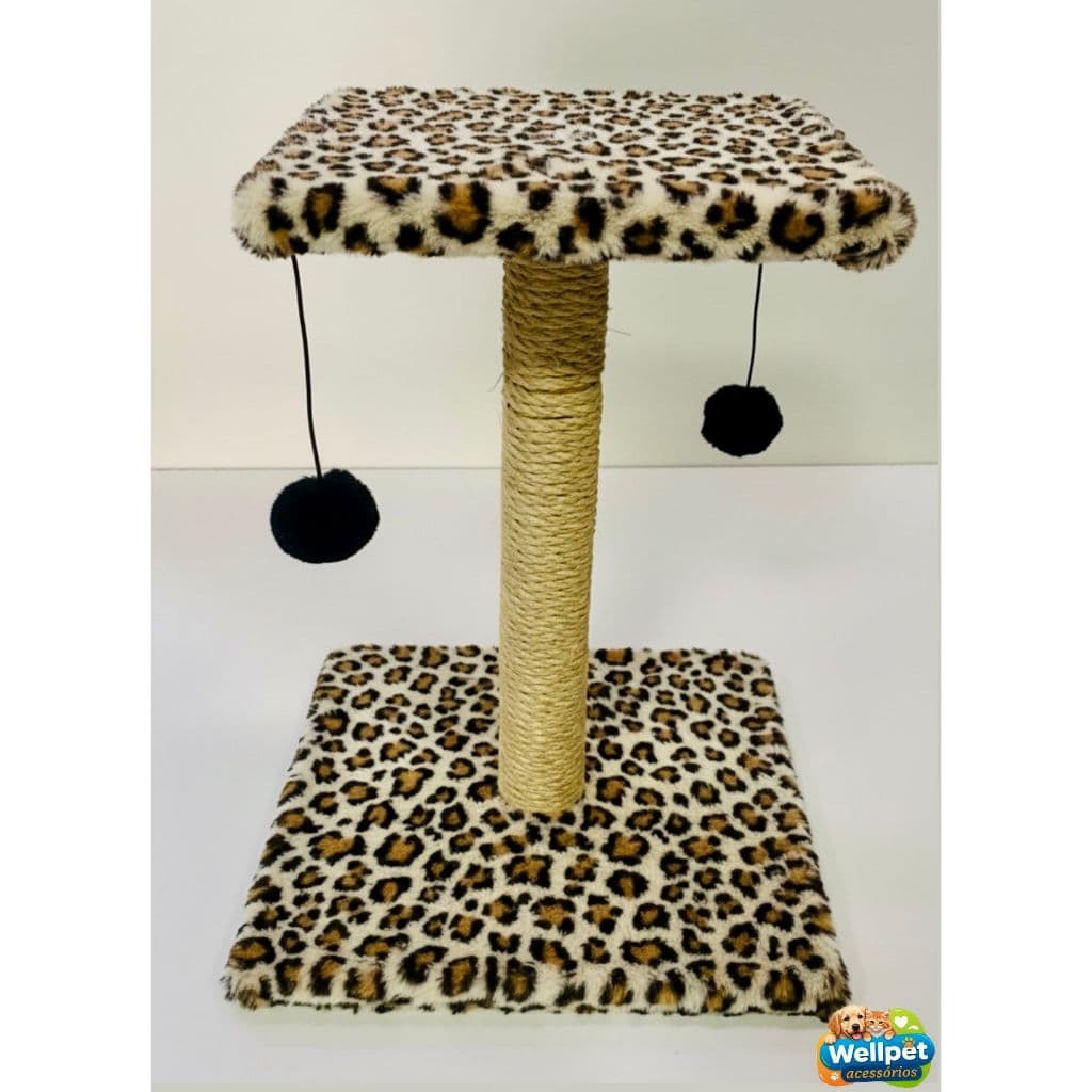 Arranhador Para Gatos Poste com Brinquedo Gato Duplo Exclusivo