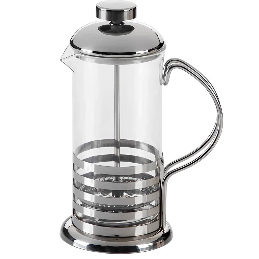 Cafeteira Prensa Francesa Cremeia Em Vidro E Aço Inox 800ml