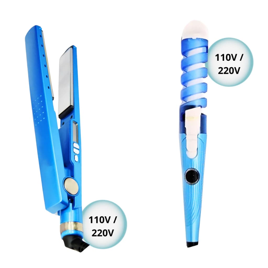 Kit Chapinha Nano Titanium  e Modelador de Cachos Aspiral