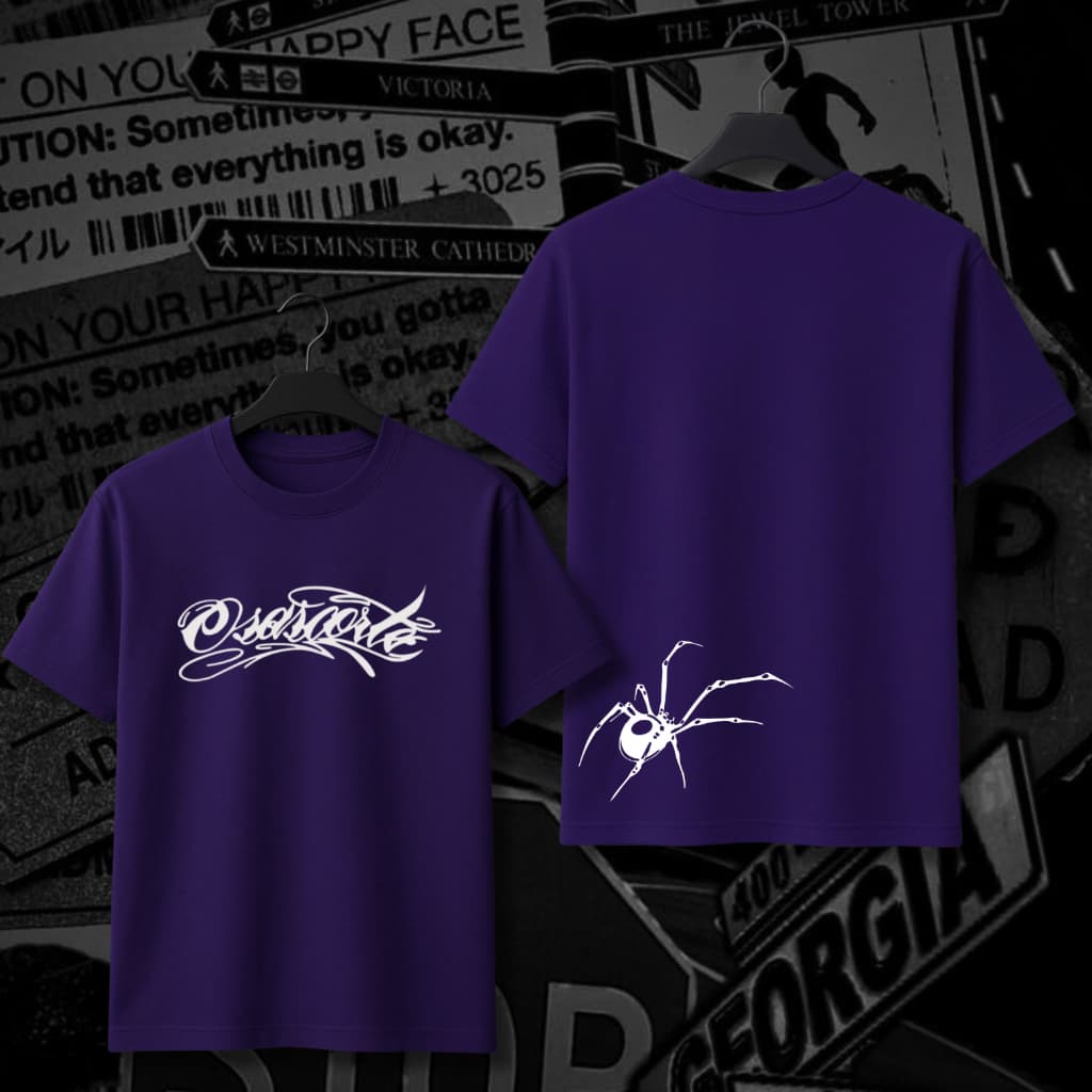 Camisa Osascorte e ARANHA Moto Grau de Rua 244 Motoqueiro Favela 100% Algodão