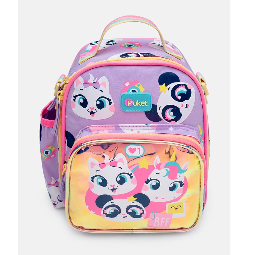 Lancheira Térmica com Bolso Frontal Multibichos Best Friend - Puket