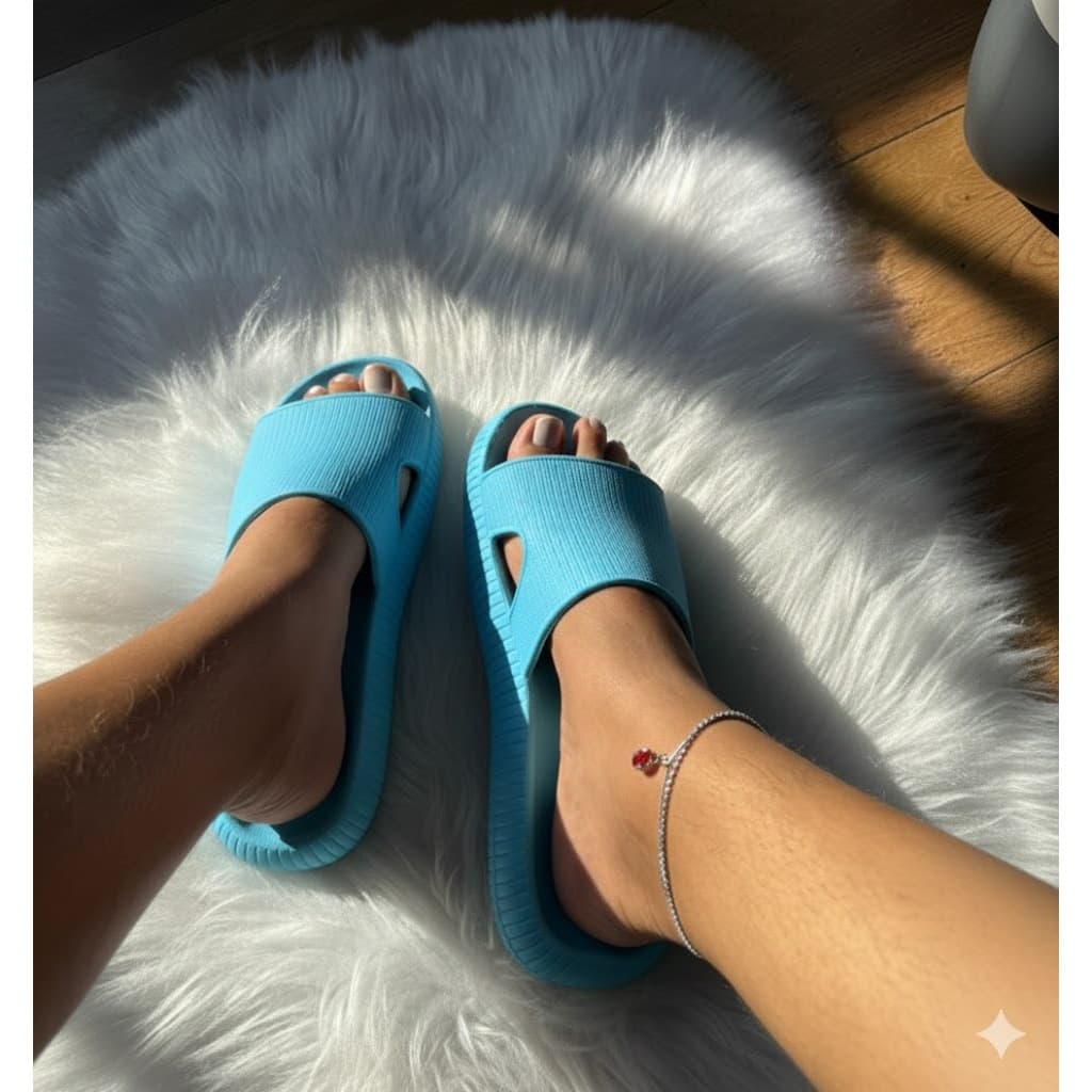 Chinelo Nuvem Ortopédico Slide Anatômico 100% EVA Feminino Masculino Macio Flexível.