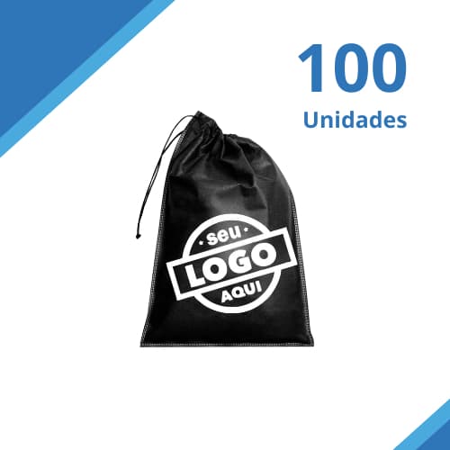 Kit 100 Unid Sacos Personalizados para sapatos, roupas - Em TNT, 27x37cm