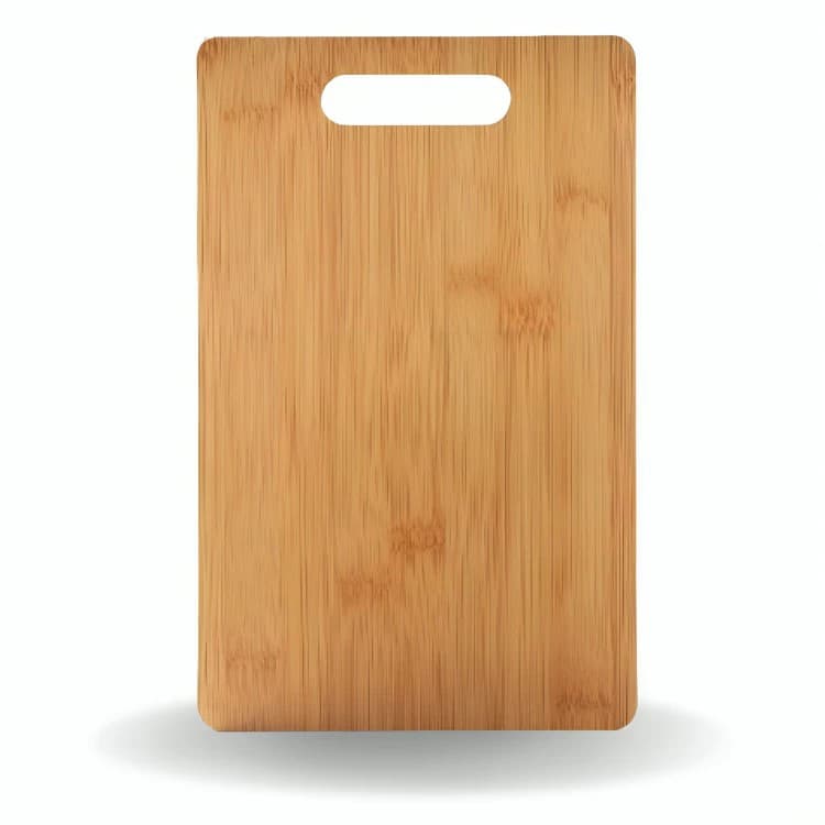 Tábua de Bambu 28x18cm Multiuso Corte Legumes Churrasco com Encaixe
