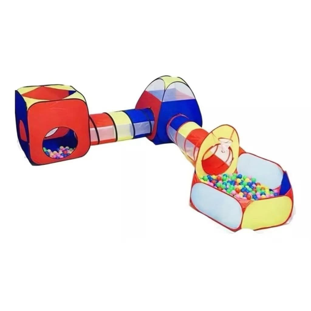 Toca Barraca Infantil 5 Em 1  4 Em 1 e 3 Em 1 Com Tunel + Cesta + Piscina