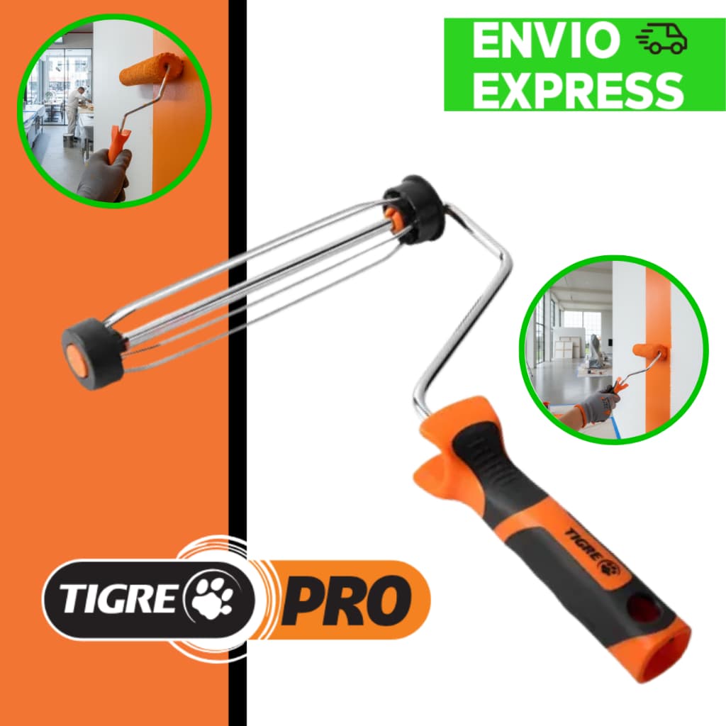 Suporte Tigre Pro Garfo P/ Pintura Reforçado Gaiola Bucha Cabo Ergonomico Profissional P/ Rolo 23Cm  210623