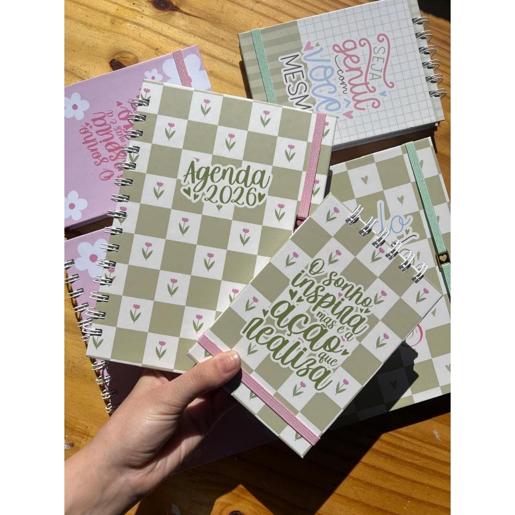 Kit Planejamento 2026 – Agenda + Bloco de Notas