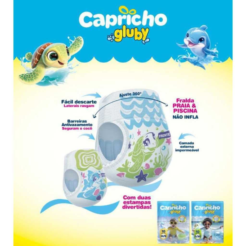 Capricho Gluby Fralda para Piscina