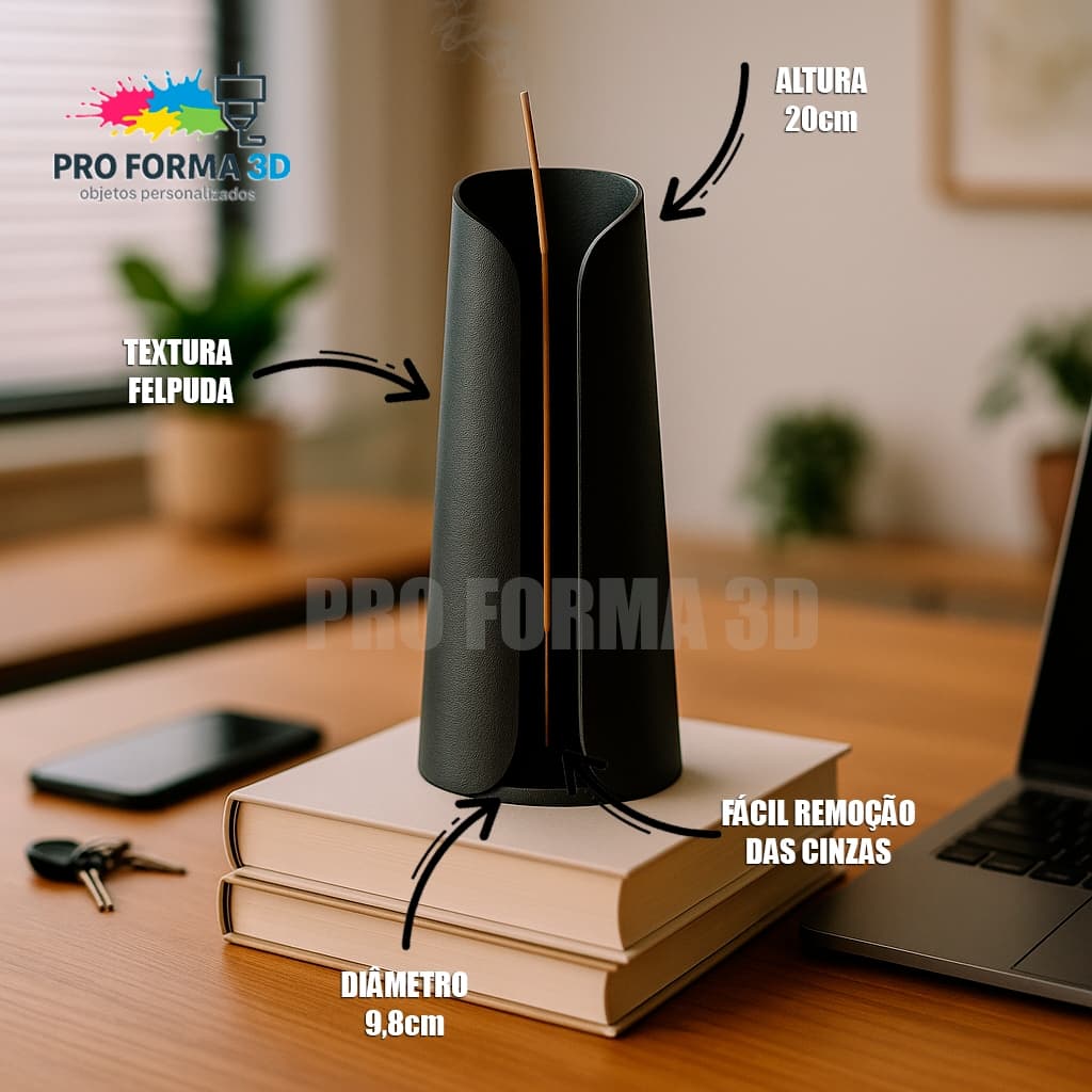 INCENSÁRIO MINIMALISTA - DESIGN MODERNO E ELEGANTE - COLETA DE CINZAS