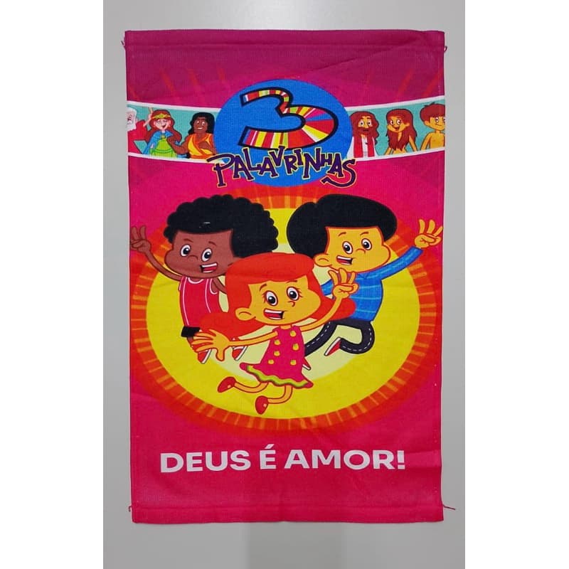 Toalha infantil Praia/Piscina 3 palavrinhas