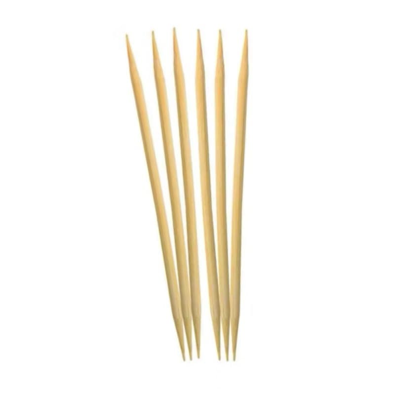 Palito de Bambu Duas Pontas 14cm x 4mm – Kit 50 Unidades Para Manicure e Pedicure