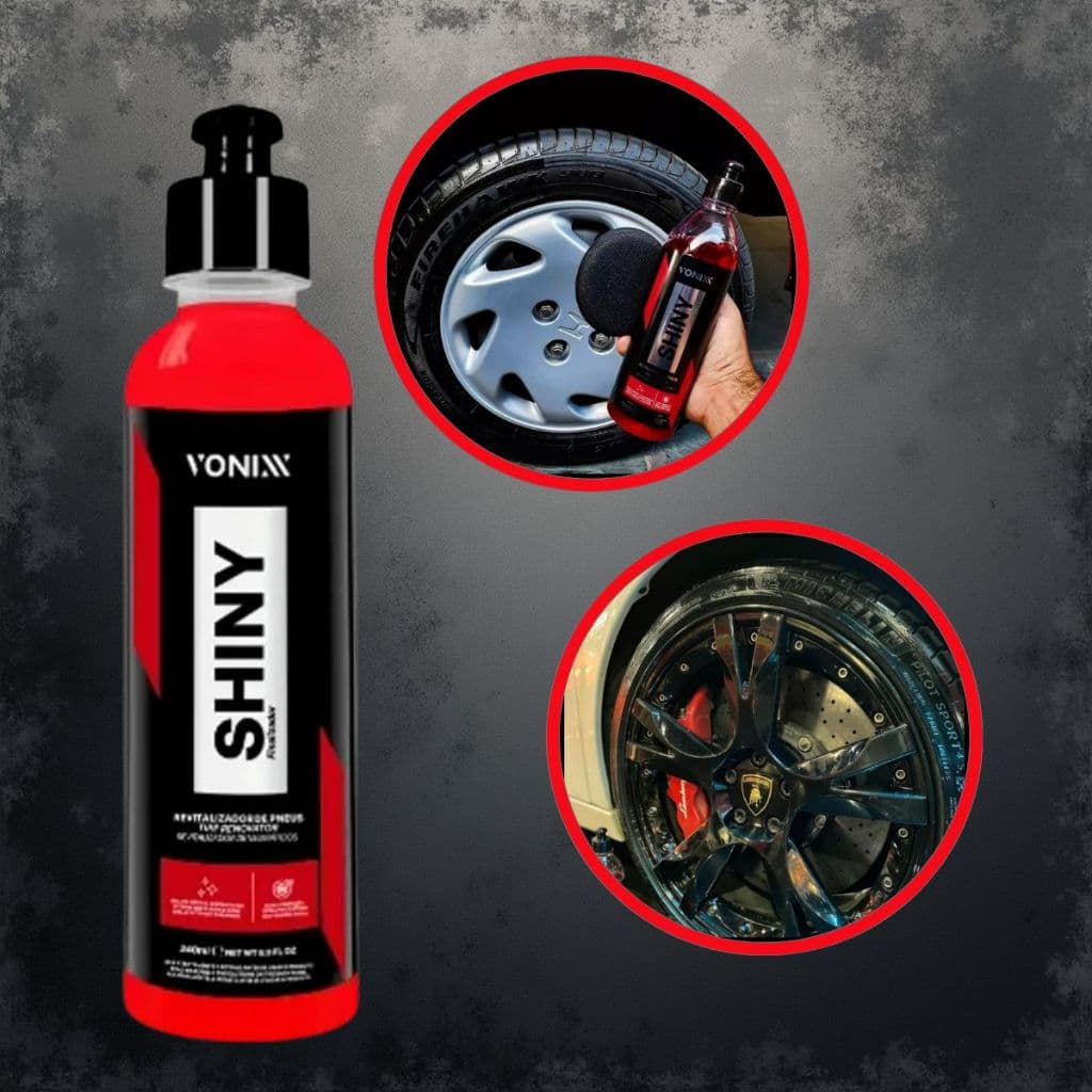 Shiny Vonixx 240ml Selante de Pneu Brilho Molhado