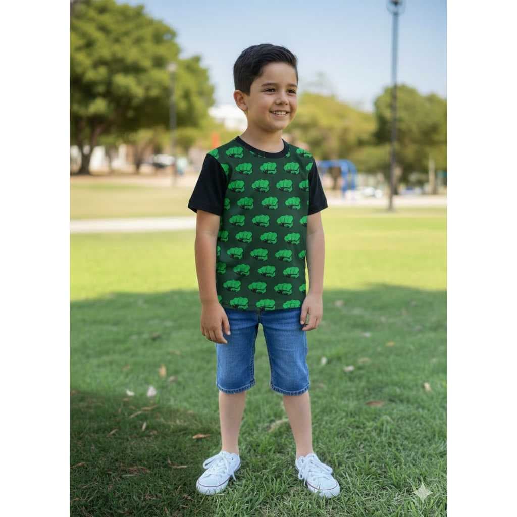 Camiseta infantil menino menina camisa desenho personagem geek presente Hulk herois heroes hulk