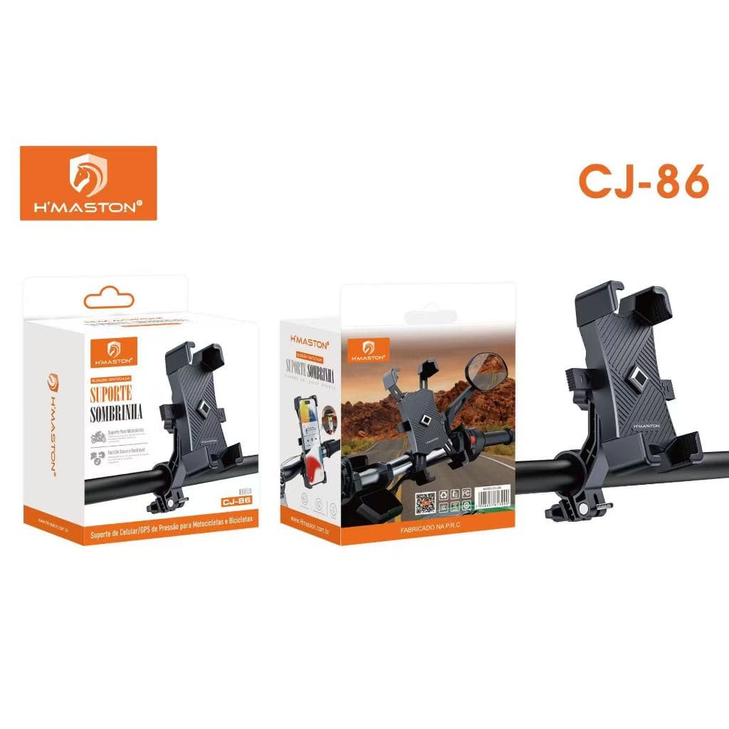 H'maston CJ-86 Suporte De Motocicleta Porta Telefone De Bicicleta 360 Ajustável ° Giratório
