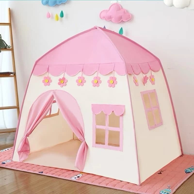 Barraca Infantil,Azul e Rosa,Casinha,Tenda,Masculino e Feminino,Para Criança Divertir