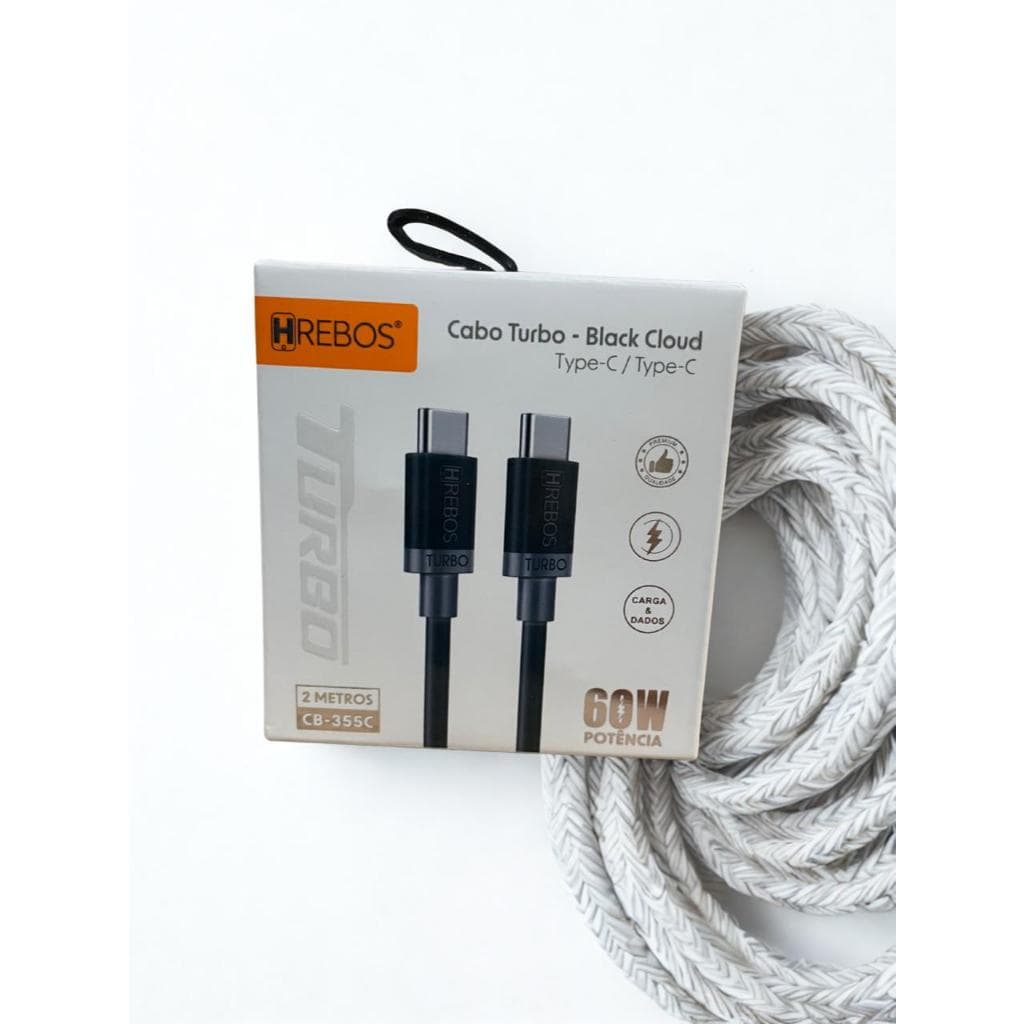 Cabo Tipo-C/Tipo-C 60W Turbo HRebos Original