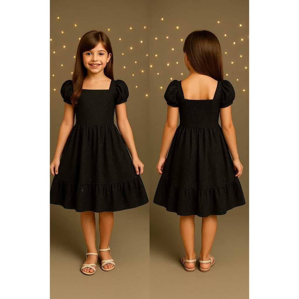 VESTIDO INFANTIL PRINCESA COM BRILHO FOFO BRANCO E VERMELHO BRILHO