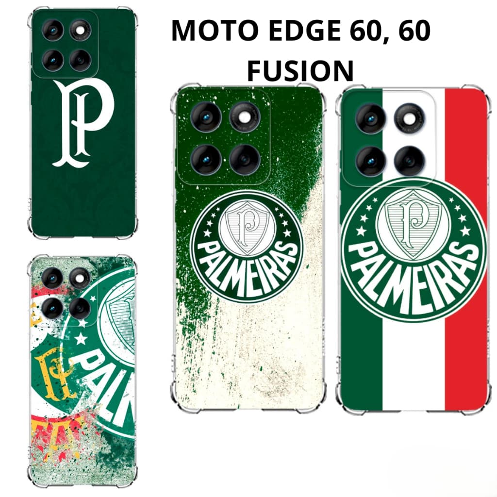 MOTO EDGE 60, EDGE 60 FUSION Capa Inspirada no Verdão Alviverde: Capinha Case TPU Time Palmeiras Motorola