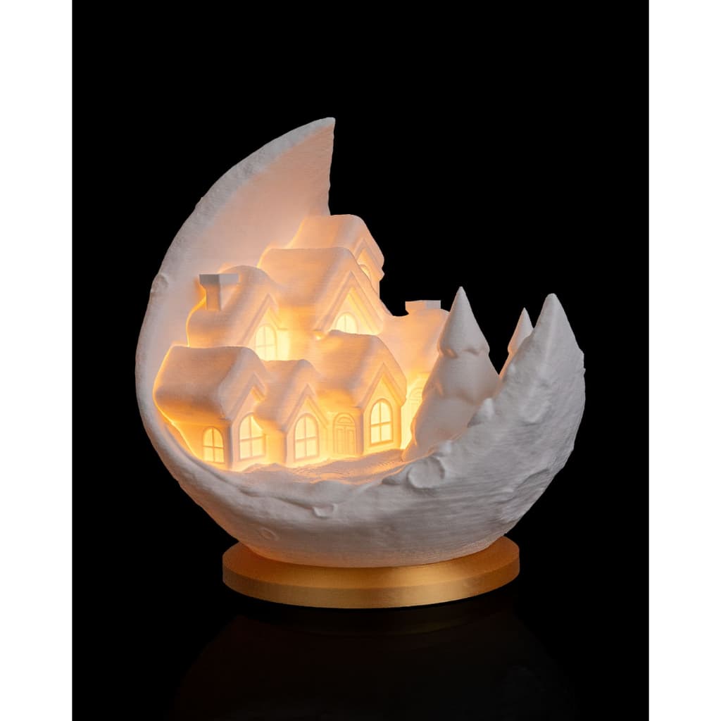 🌙✨ Vila na Lua de Cristal – Um Natal que brilha com poesia! 🏠❄️