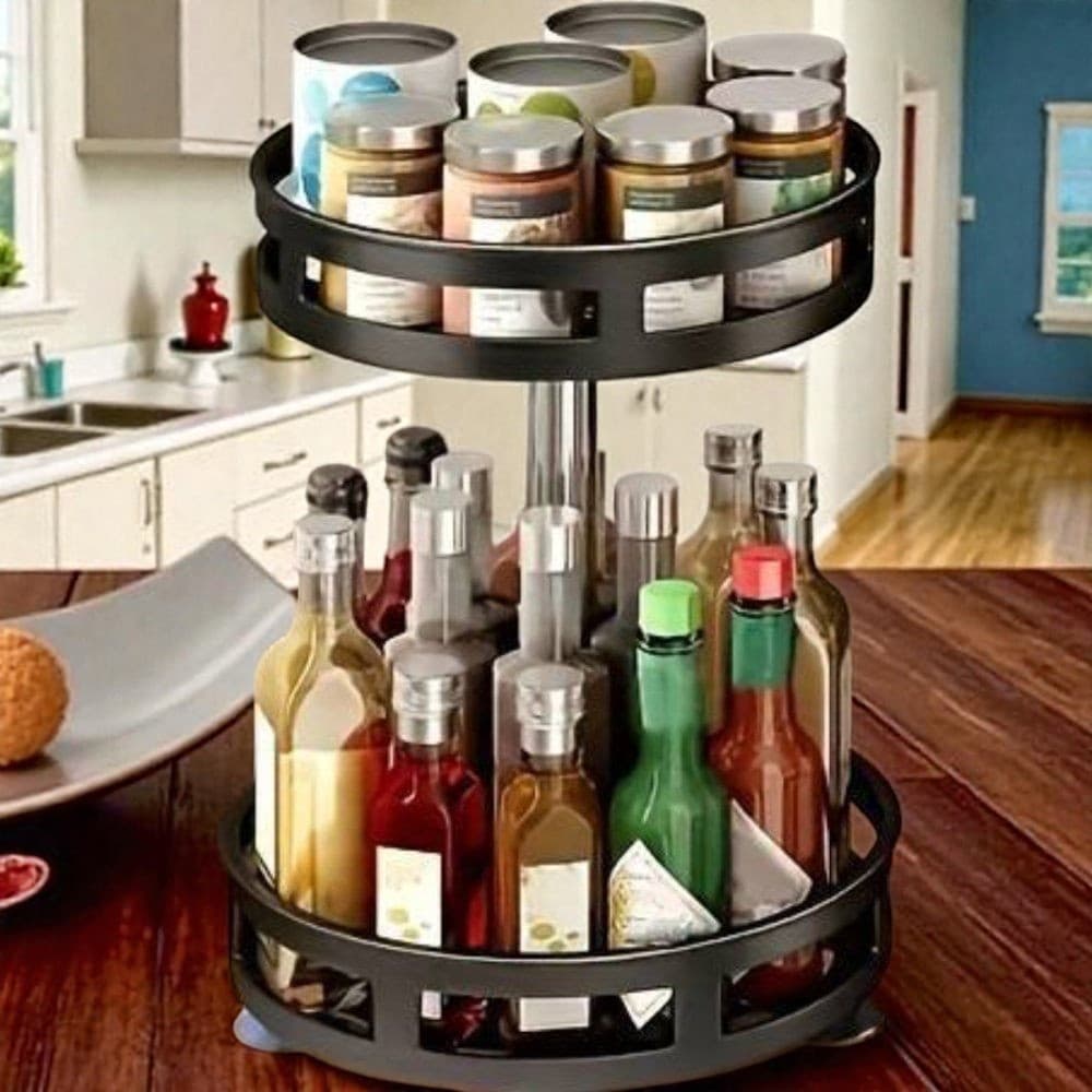 Organizador Multiuso Giratório 360º – Praticidade e Estilo em Um Só Lugar