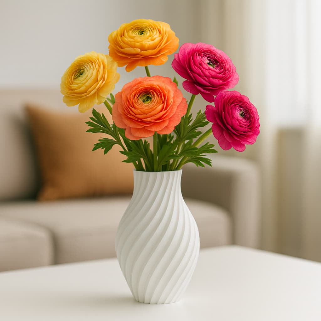 Vaso Decorativo Moderno Para Sala Espiral Design Elegante REF:028