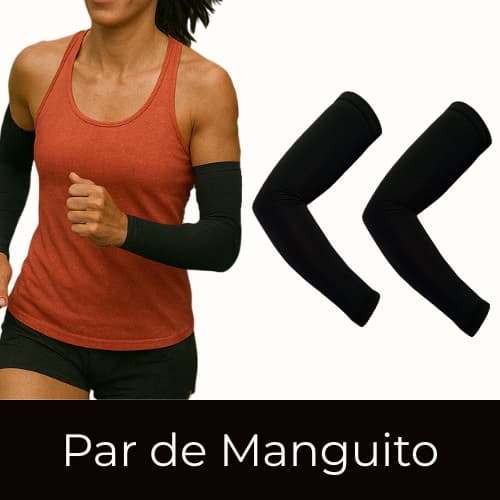 Manguito Proteção Solar 50+ Uv Corrida Beach Tennis Vôlei  Ciclismo Esportes