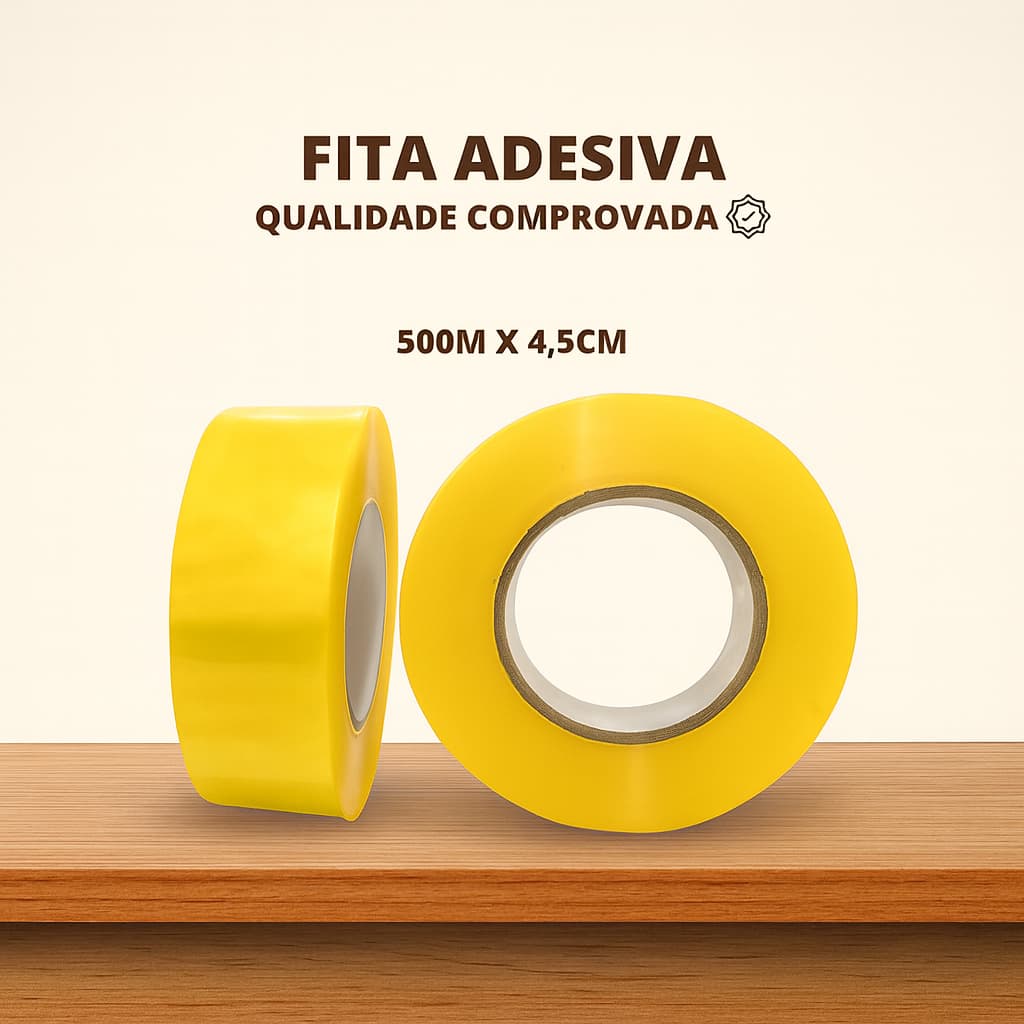Kit 2 Fitas Adesivas Durex - Transparente, Resistente e Facil de Usar