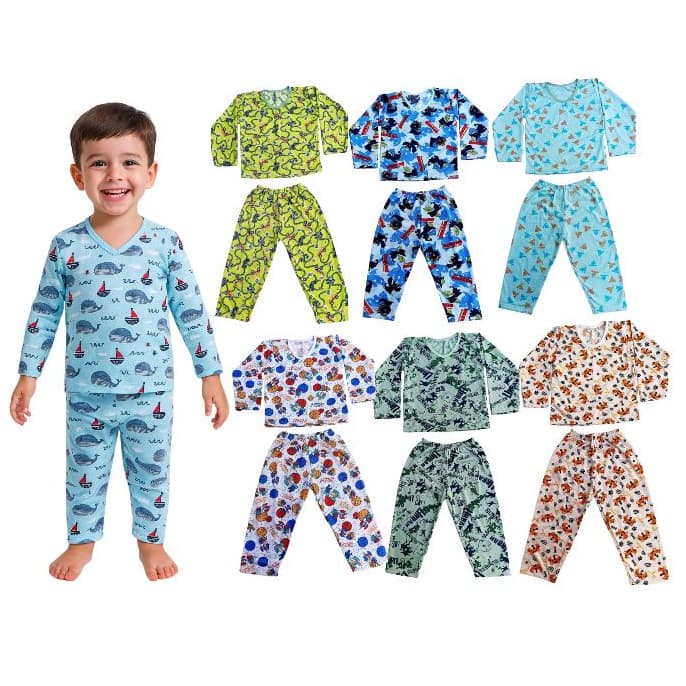 Kit 4 Peças de Pijama Infantil Menino - Sendo 2 blusas e 2 calças - ENVIO IMEDIATO