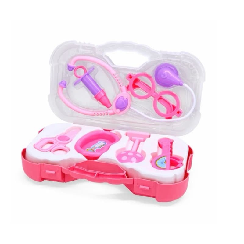 Maleta Médica Infantil Rosa Mini Doutora Dia das Crianças Brincando de Medico Natal