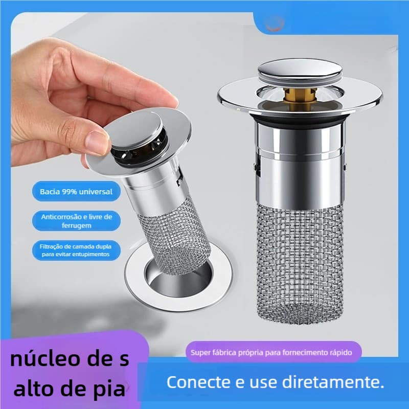 Filtro Multifuncional De Drenagem De Piso-Apanhador De Cabelo-De Afundamento De Chuveiro-Tampa De Banheira De Substituiç