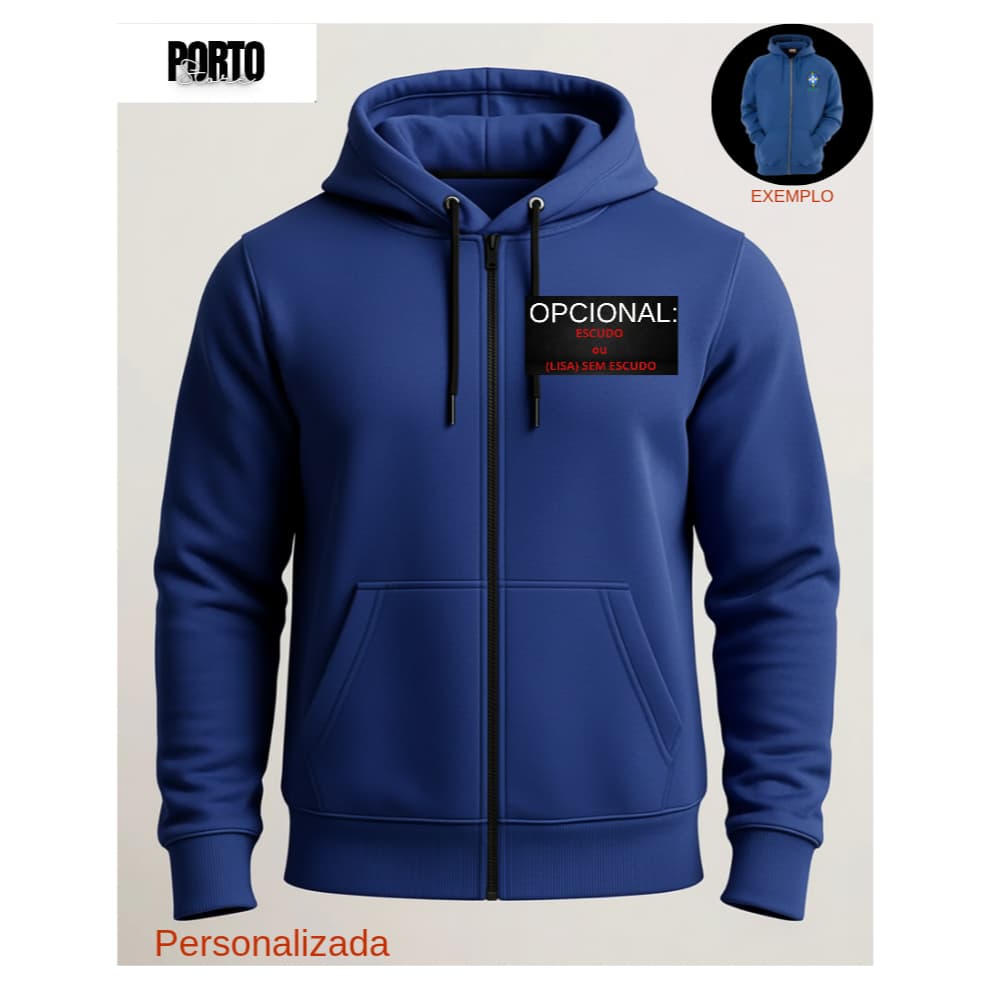 Blusa de frio agasalho moletom time ba.hia com capuz na promoção personalizada
