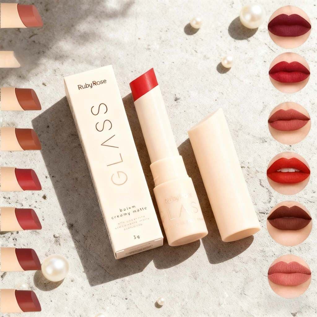 Batom Cremoso Matte FHB-567 - Fórmula Creme, Acabamento Matte, Hidratação e Cor Intensa Duradoura