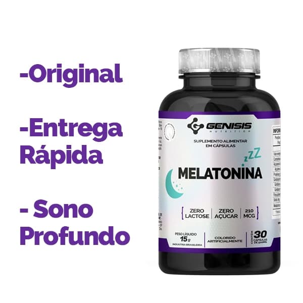 Melatonina  60 Cápsulas – Original – Sono Profundo – Recuperação Natural – Entrega Rápida