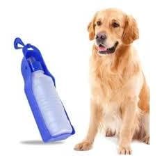 Bebedouro Portátil Com Garrafa Para Pet 500ml Cachorro Gato Passeio