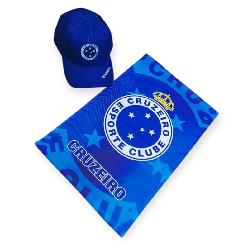 KIT BONÉ ADULTO MAIS TOALHA DE ROSTO OU MÃO DO CRUZEIRO