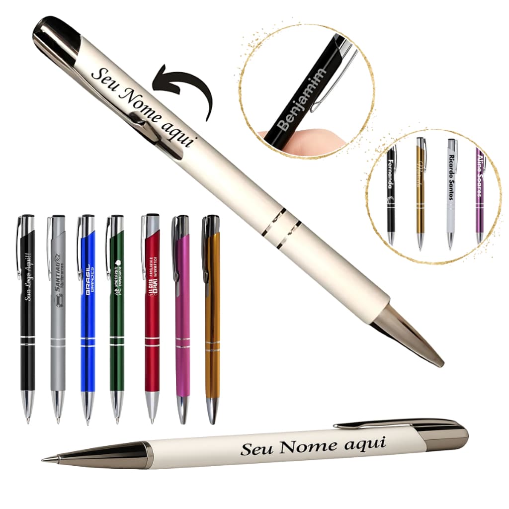 Canetas Personalizadas Atacado Personalize Com Nome Logo Time