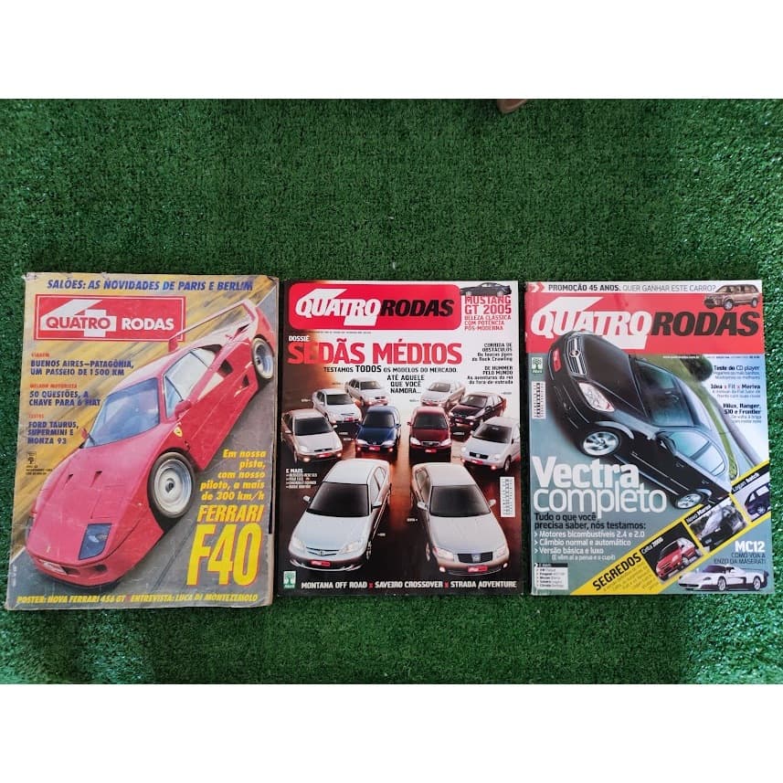 Revista quadro rodas (LOTE) ANO 33 Novembro 1992/ Edição 536 - fevereiro 2005/  - outubro 2005