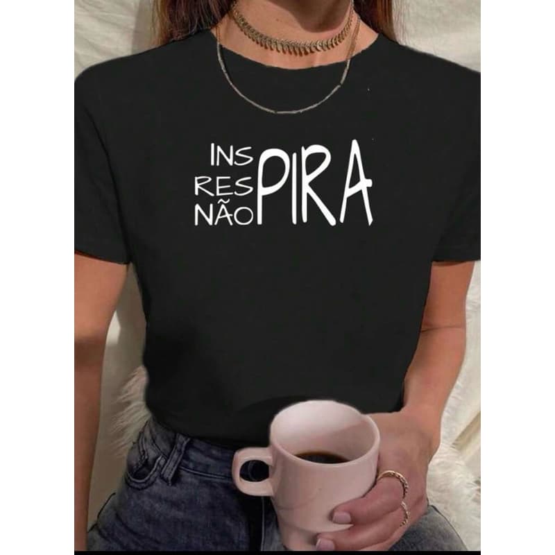 Camiseta malha 100% algodão
