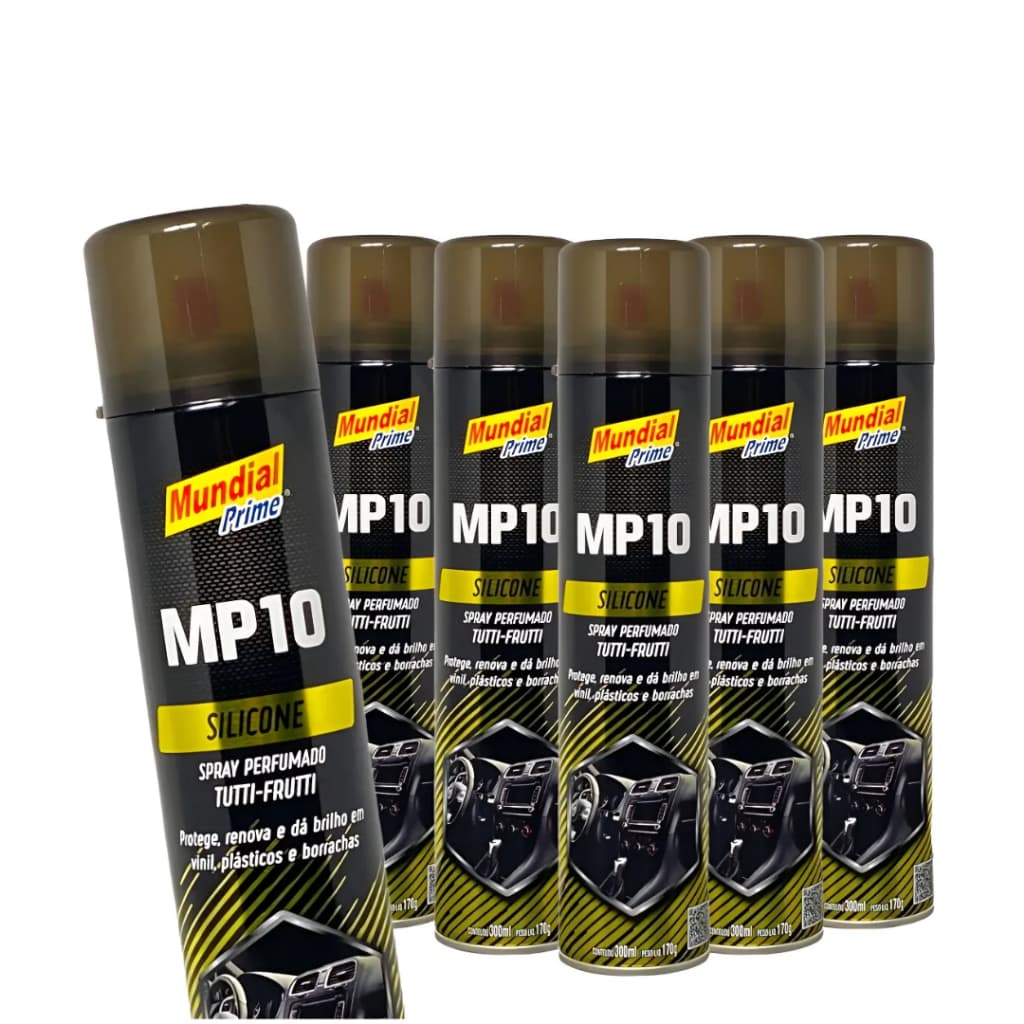 6 Silicone Spray Painel Perfumado Tutti-frutti Mp10 300ml