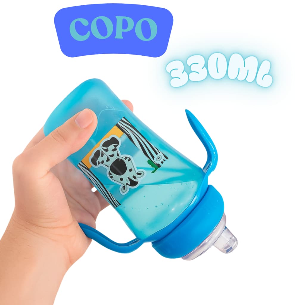 Copo Cefisa Treinamento 330ml Para Bebê Bico Silicone
