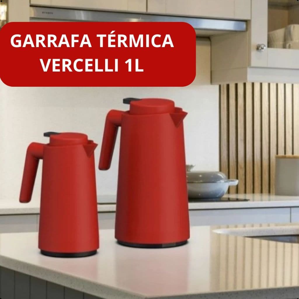 Garrafa Térmica Vercelli 1Litro  Unitermi Para Chá Café Leite