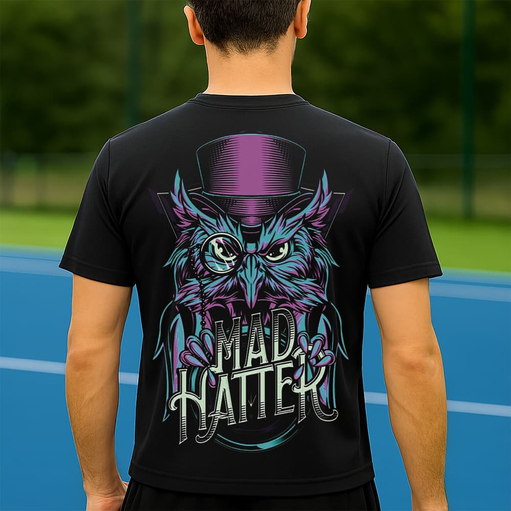 Camiseta Dry Fit Masculina Estampada Coruja de Chapéu P ao GG Leve Respirável Academia Treino